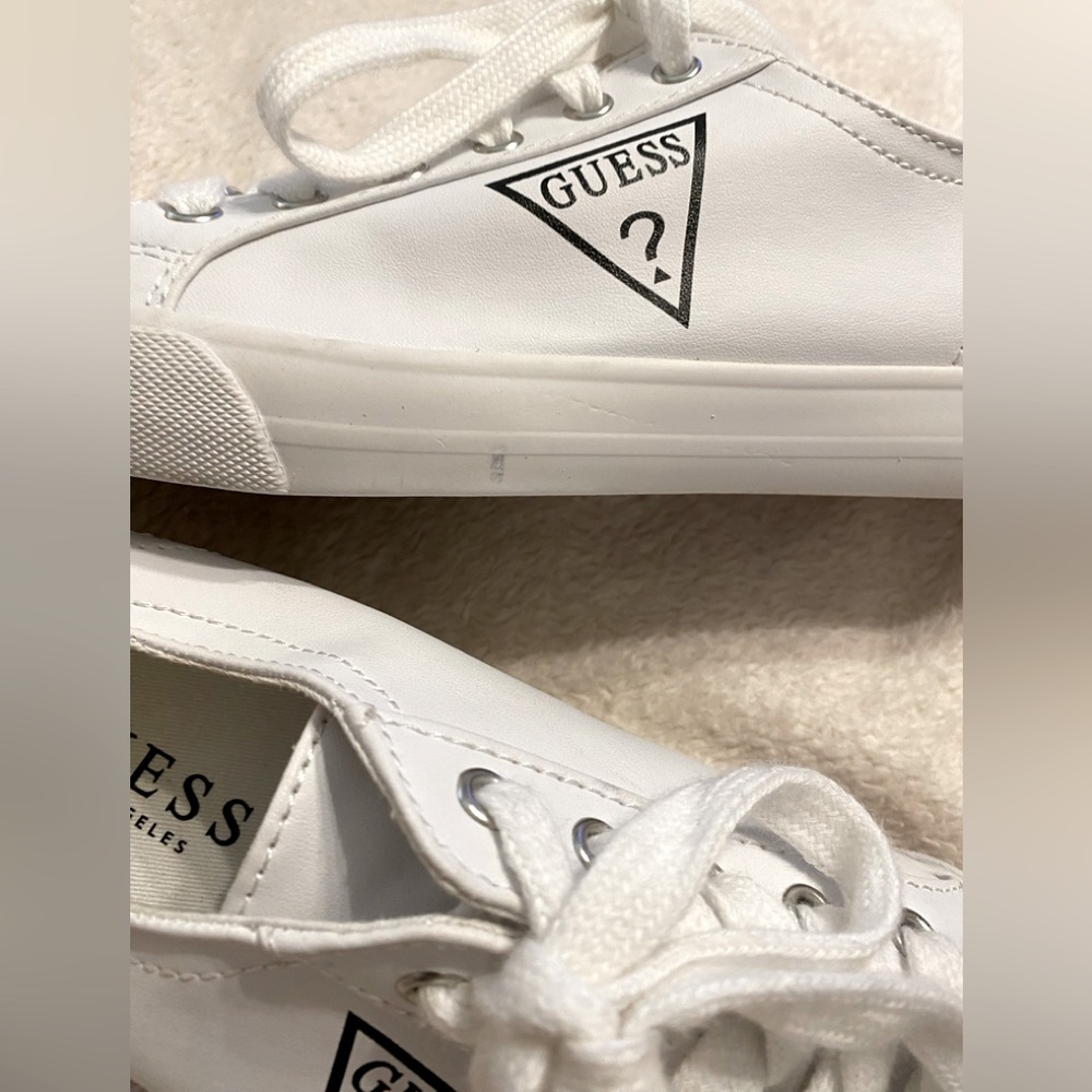 White Guess Tennis Shoes - Picture 4 of 8